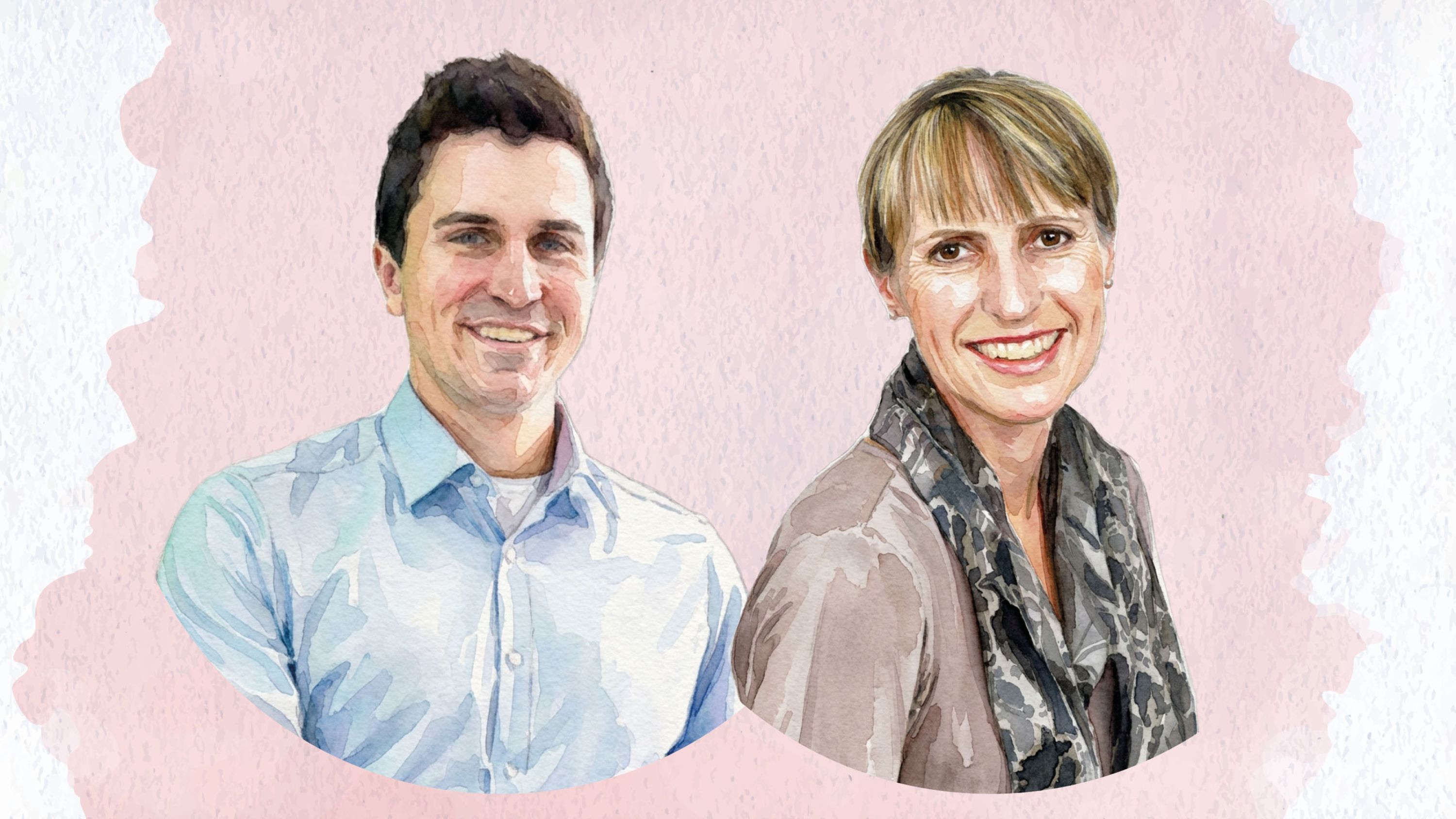 Matteo Rossier, Mitarbeiter Pro Senectute Kanton Obwalden und Birgit Janka, Mitarbeiterin Pro Senectute Kanton St. Gallen