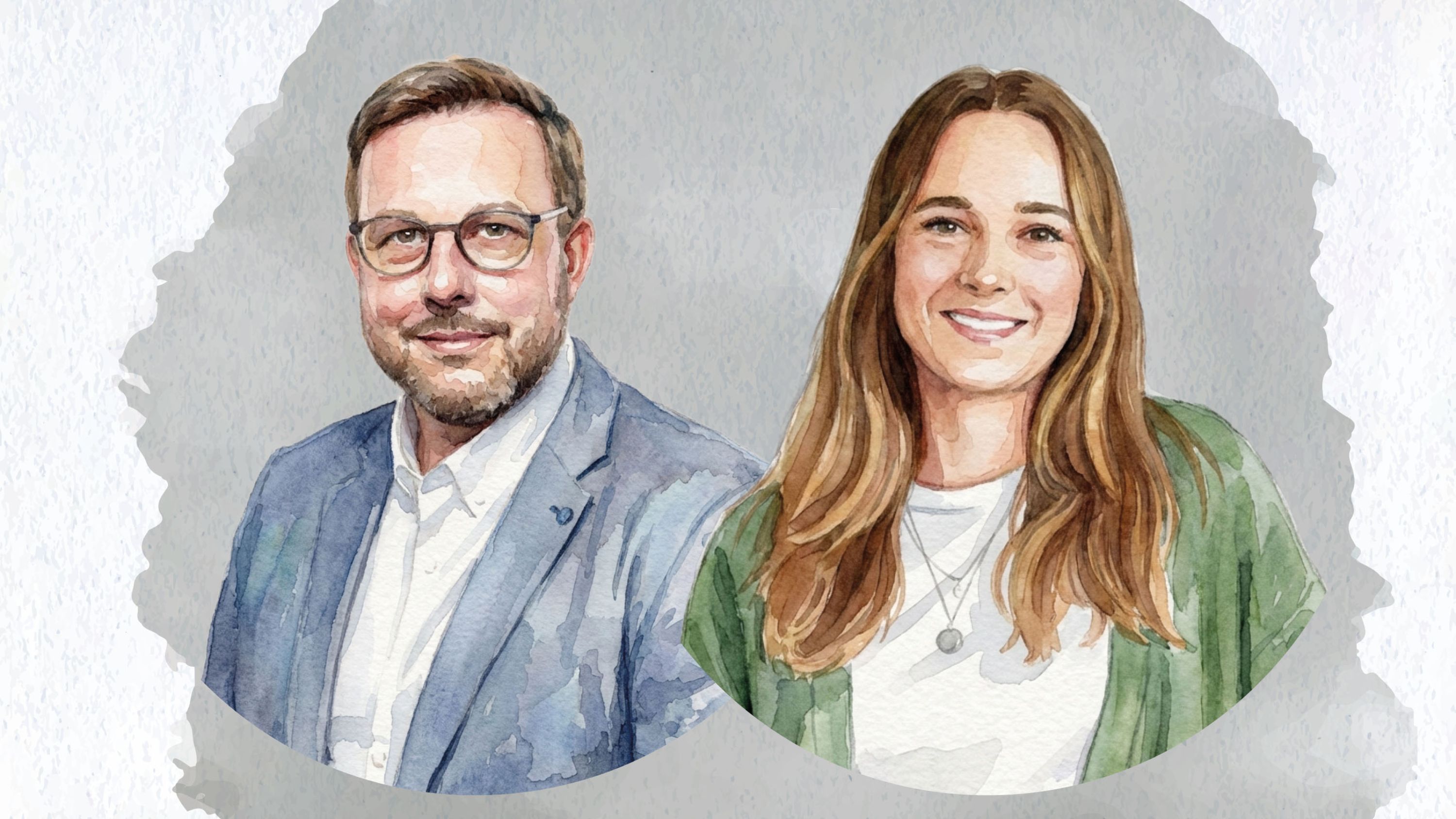 Emmanuel Michielan, Pro Senectute Freiburg und Laura Jones, Pro Senectute Kanton Solothurn